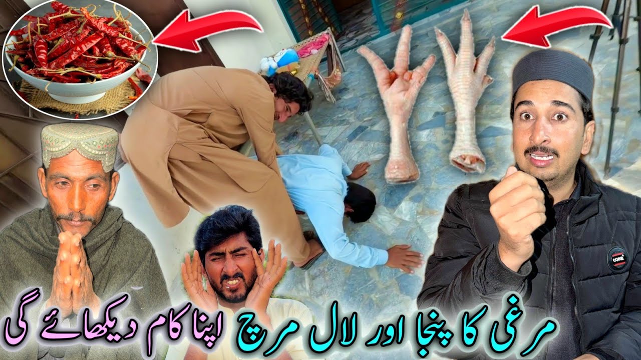 Murgi Ka Panja Or Lal Mirach Apna Kam Dekhay Gi😃