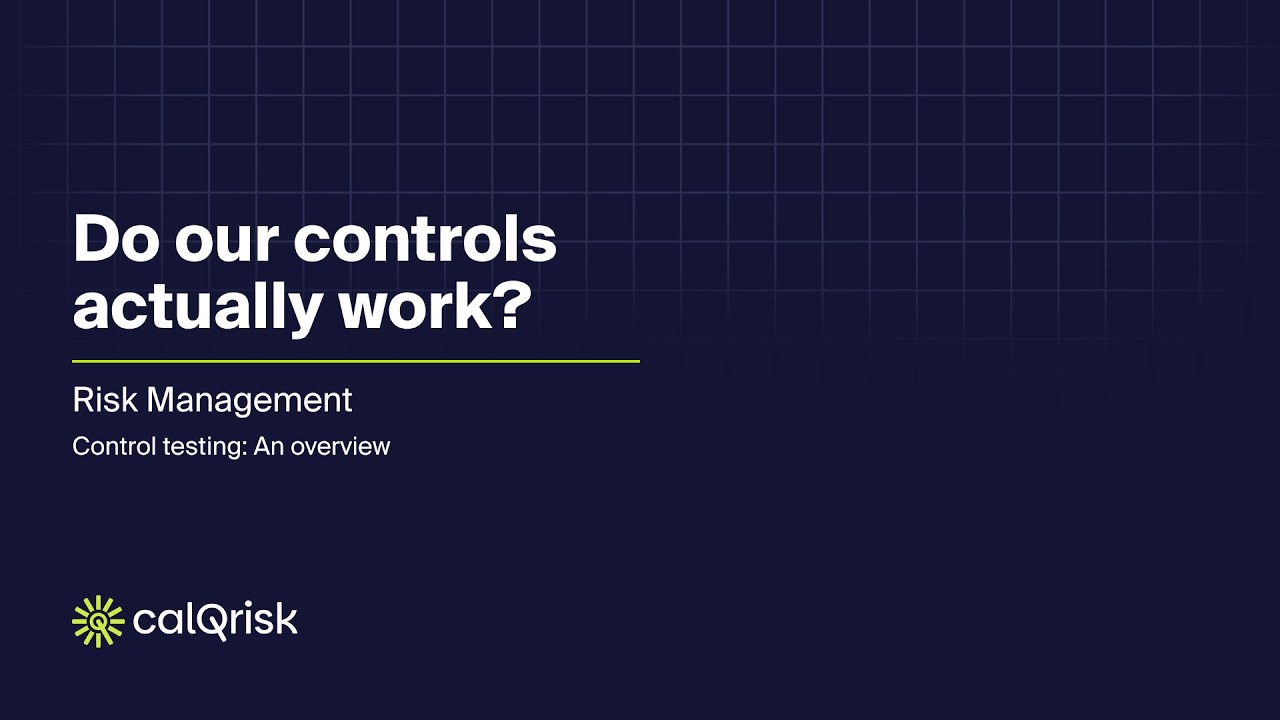 Control Testing - An Overview