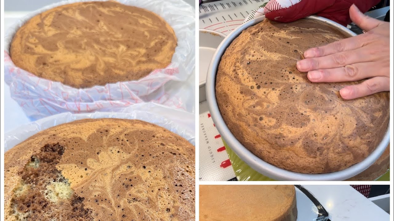 Pan esponja sabor mármol para pastel de tres leches 🍰🍰
