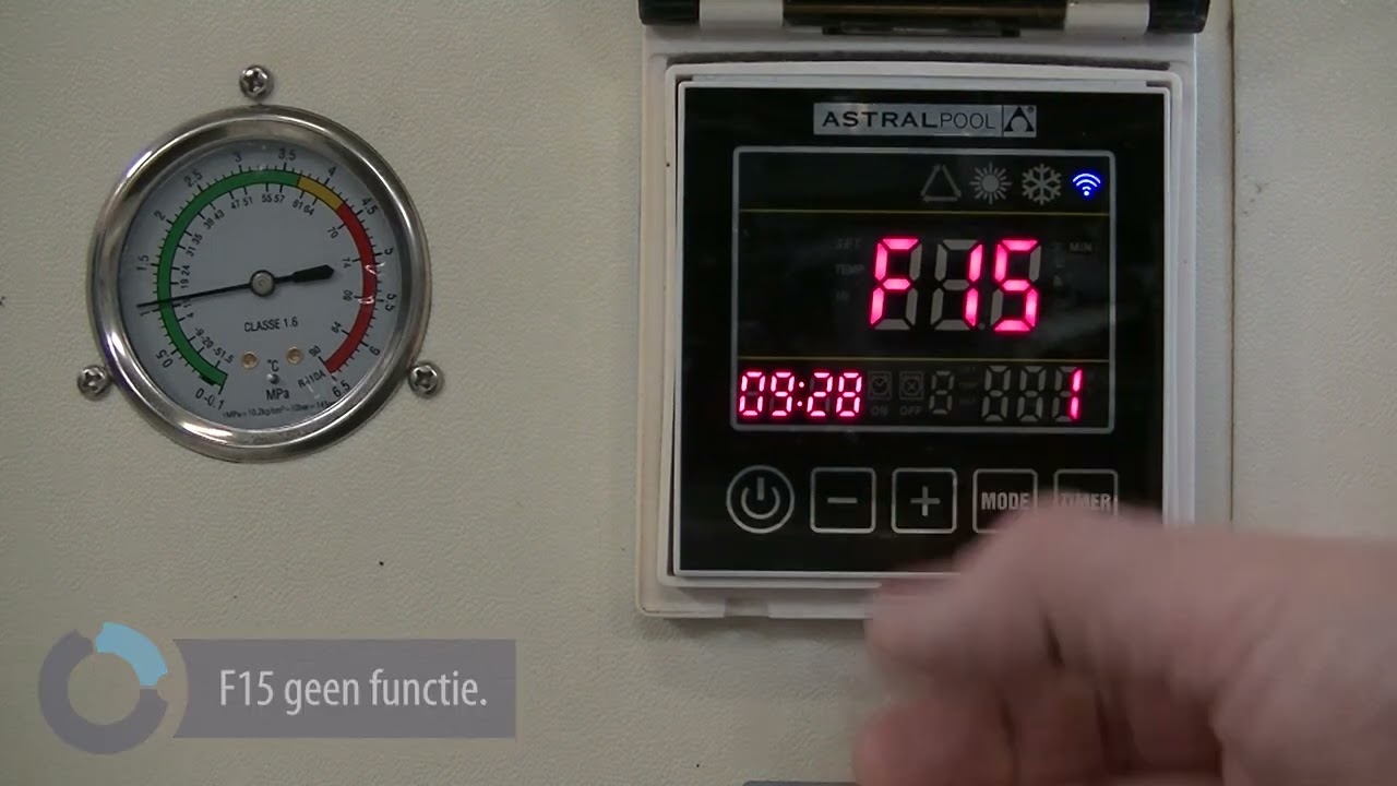 Uitlezen parameters AstralPool Evoline warmtepompen