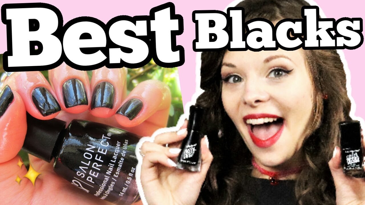 Top 7 Best Cheap Black Nail Polishes that STAMP!🖤 All Under $5!✅ Best Black Nail Polish Drugstore!