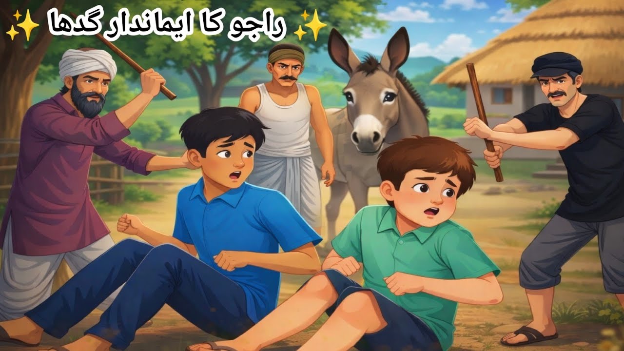 ایماندار گدھا راجو | سچی اور سبق آموز کارٹون کہانی | Moral Story Cartoon For Kids |Moral Toons Story