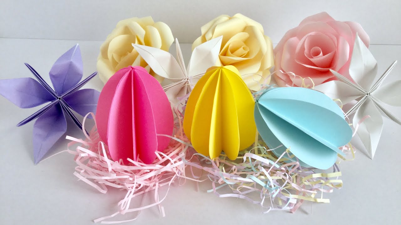 【画用紙】イースターエッグ／【Paper Craft】 Easter eggs