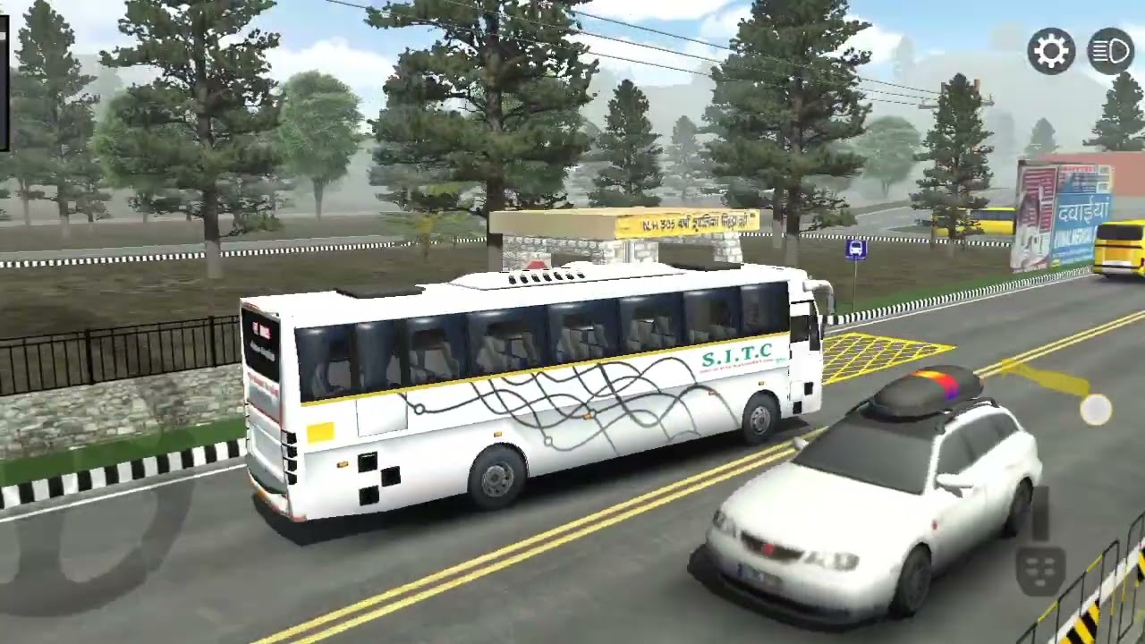 Mountain Bus Driving Simulator || Dangerous Bus Driving on Death Road Game