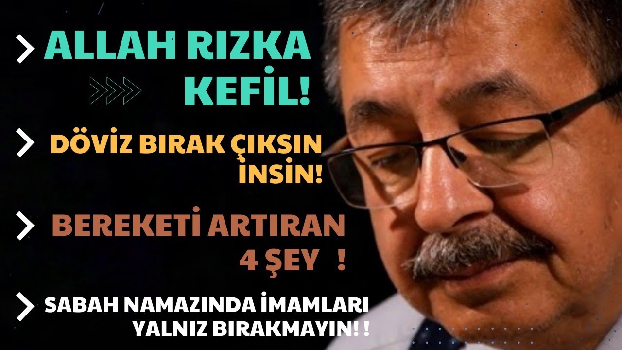 Döviz bırak çıksın insin | Bereket nasıl artar¿ |Bereketi artıran dört şey ! |Allah rızka kefildir !