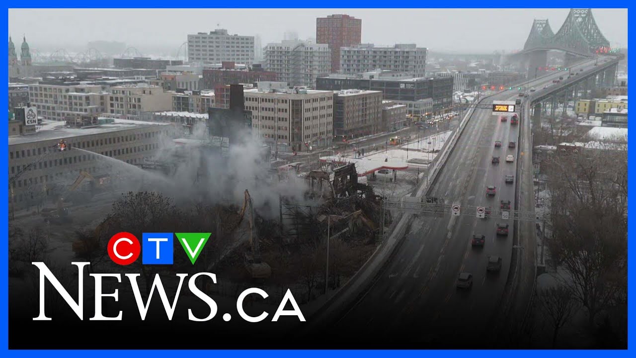 Jacques-Cartier Bridge shutdown after massive fire wreaks havoc in Montreal