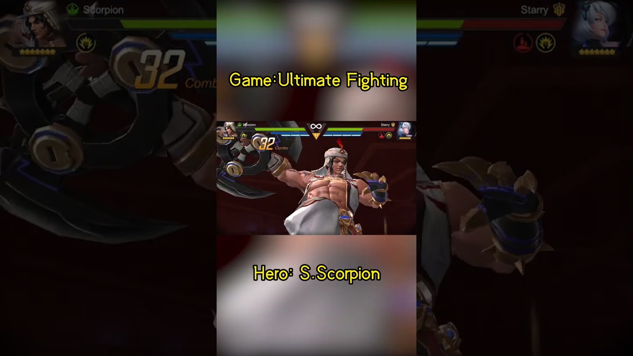 S.Scorpion | Ultimate Fighting Character Showcase | huge damage at low HP street fighter