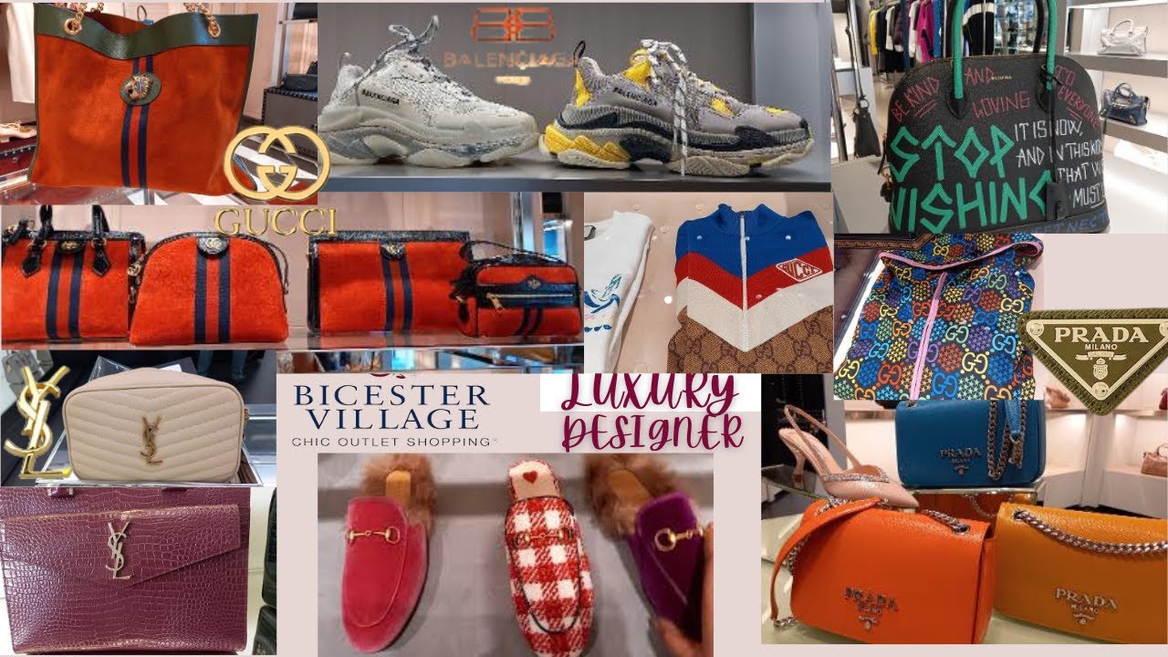 Luxury Outlet/Gucci, YSL, Prada, Balenciaga & MiuMiu at Bicester Village/Shop with me