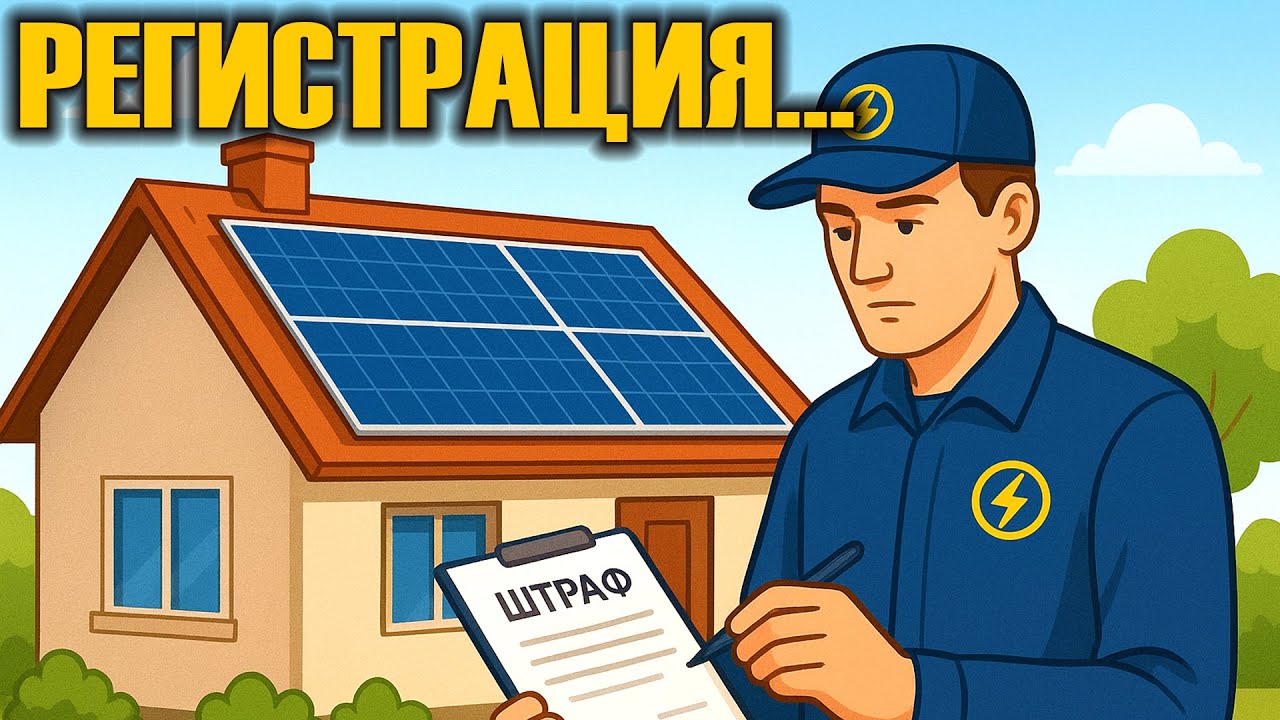 ОБЛЕНЕРГО и СОЛНЕЧНЫЕ ПАНЕЛИ. Регистрация или штраф?
