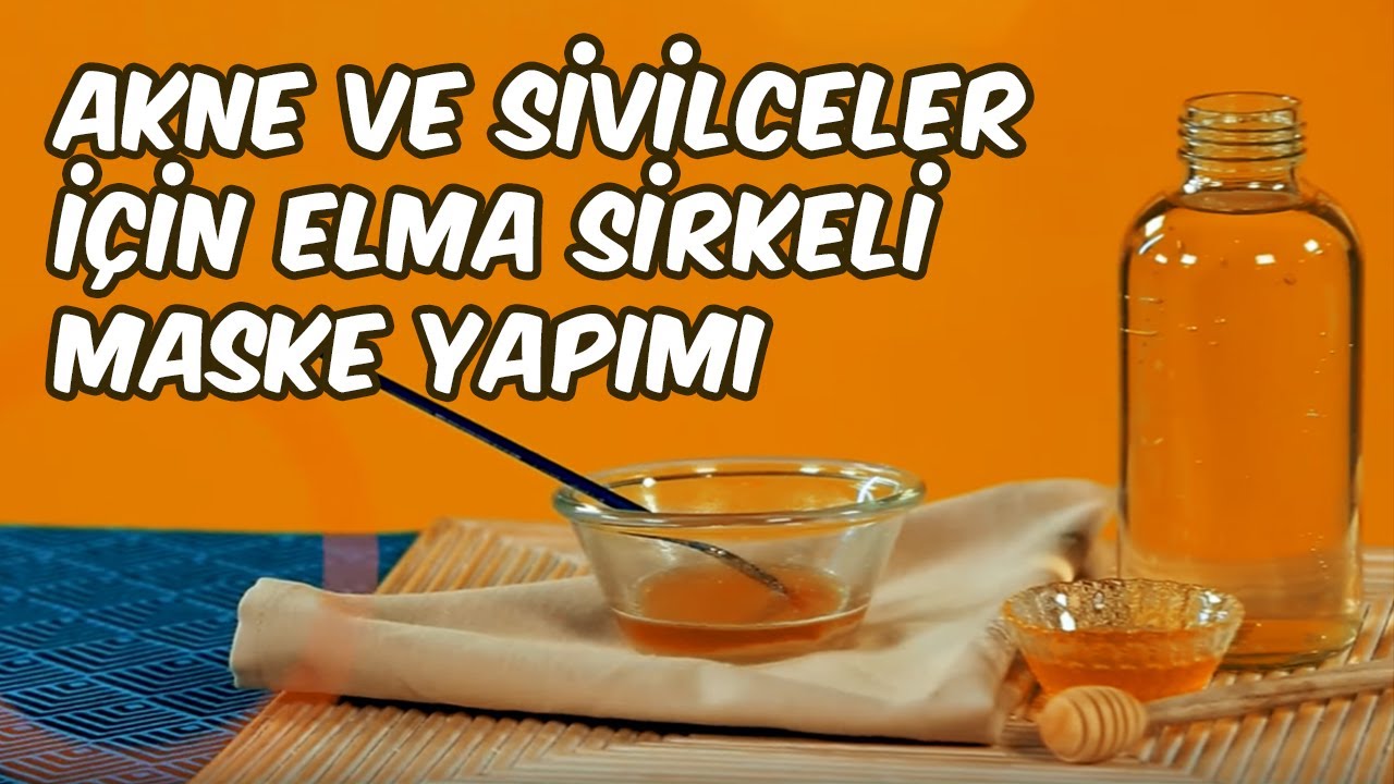 Akne ve Sivilceler i&ccedil;in Elma Sirkeli Maske Yapımı