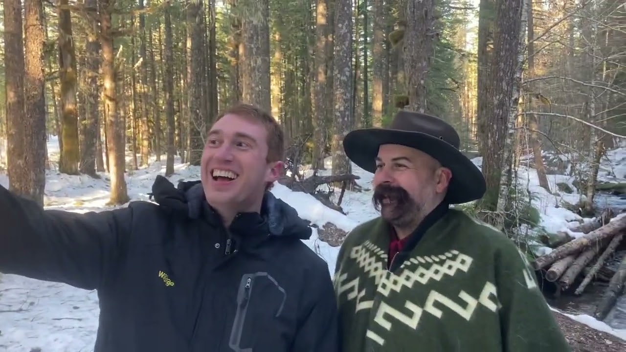Winter camping in the Mt Hood National Forest with @thedismaltrader and my bro.