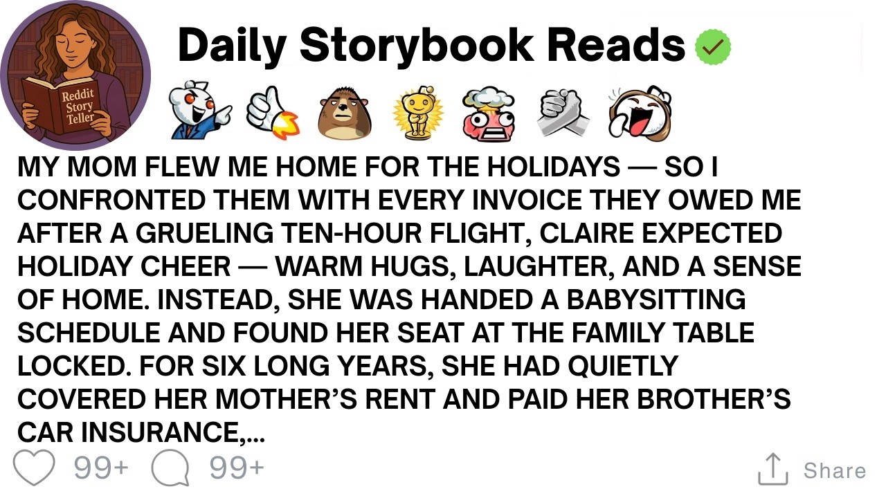 [ Full Story ]My Mom Flew Me Home for the Holidays — So I Presented Every Invoice They Owed...