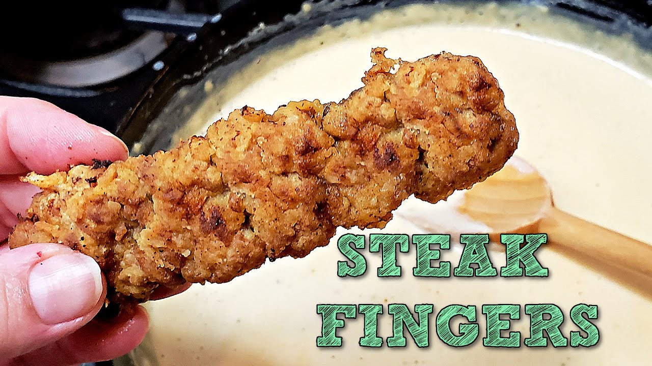 STEAK FINGERS | Chicken Fried Steak Fingers and Gravy Recipe