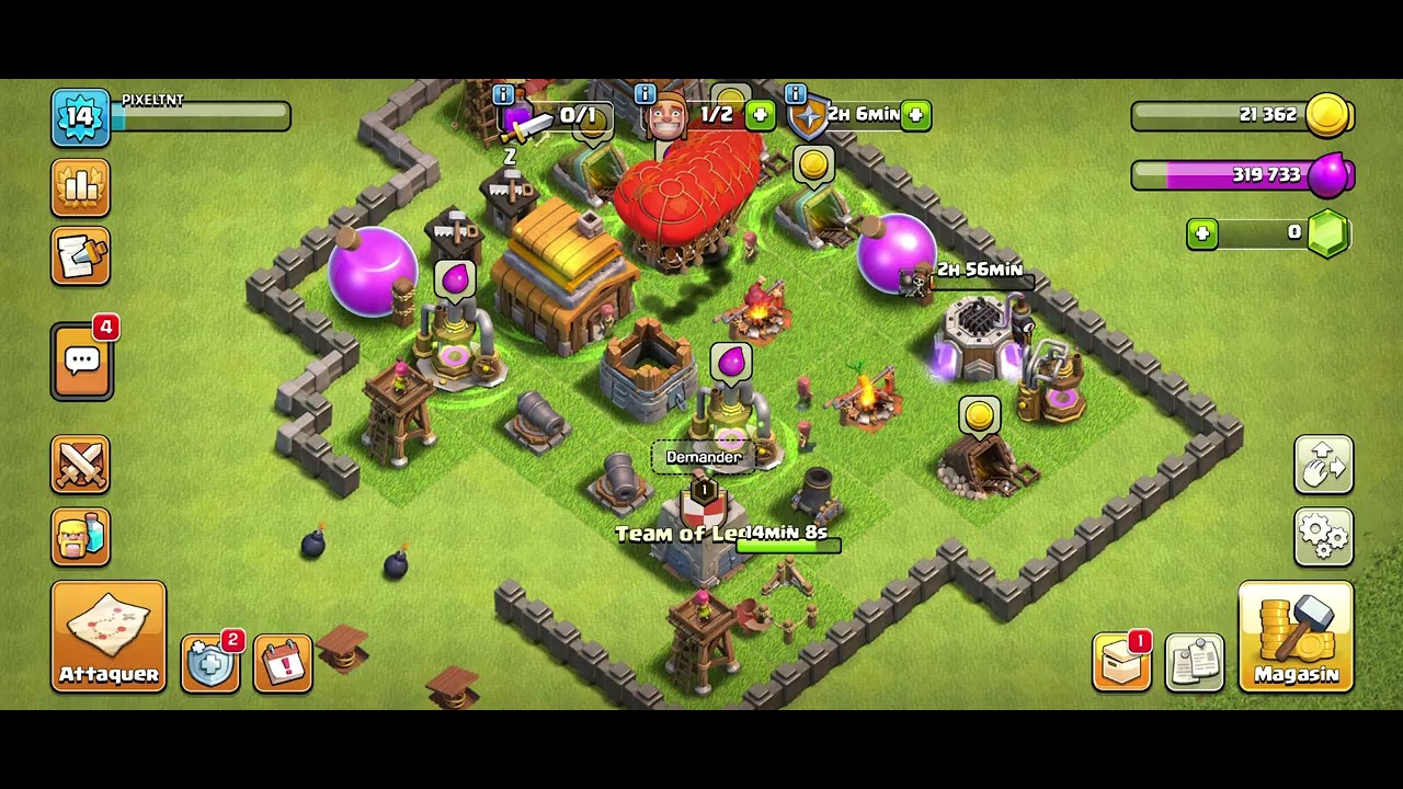 On bombarde 🧨(clash of clan tqt )