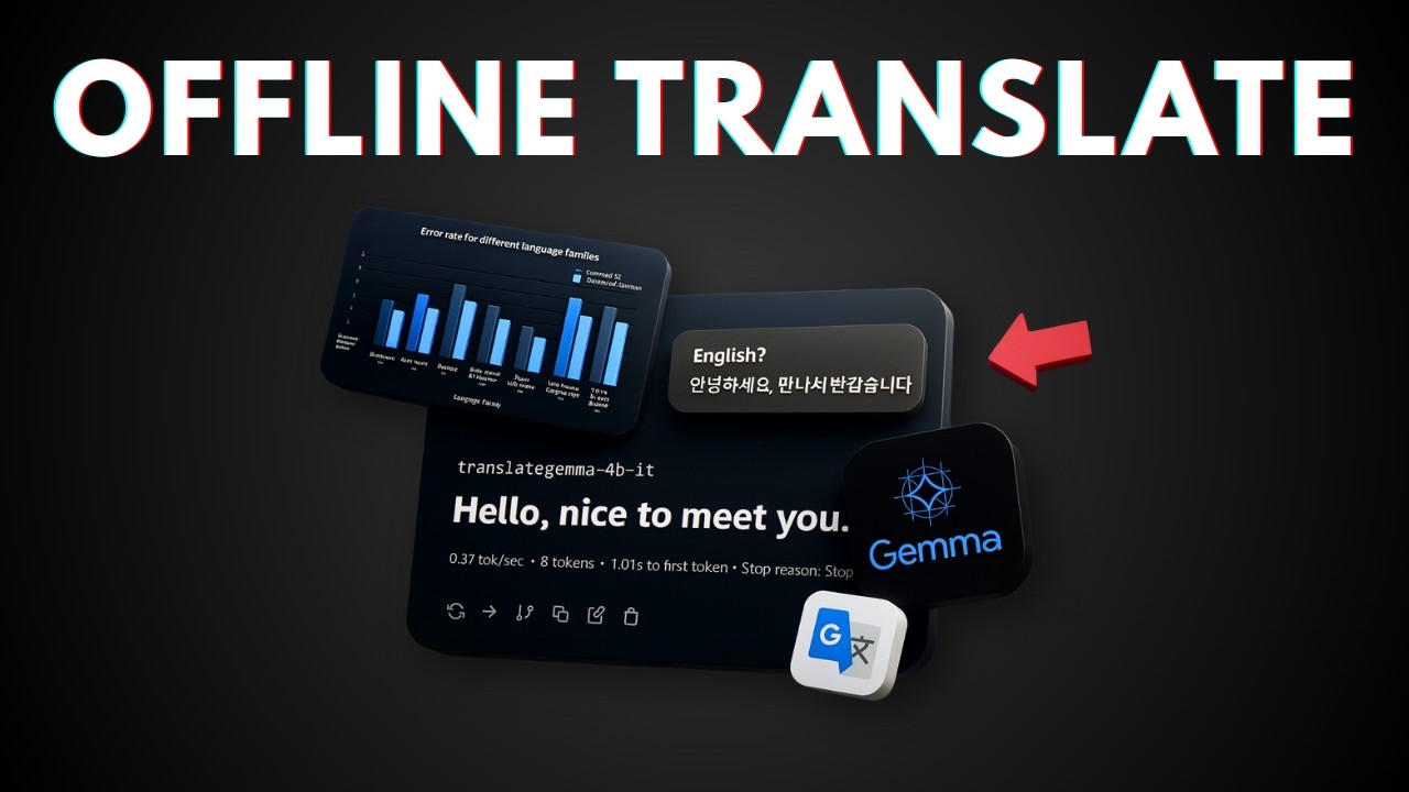How to Get PRIVATE Offline Translator on PC with Google TranslateGemma AI