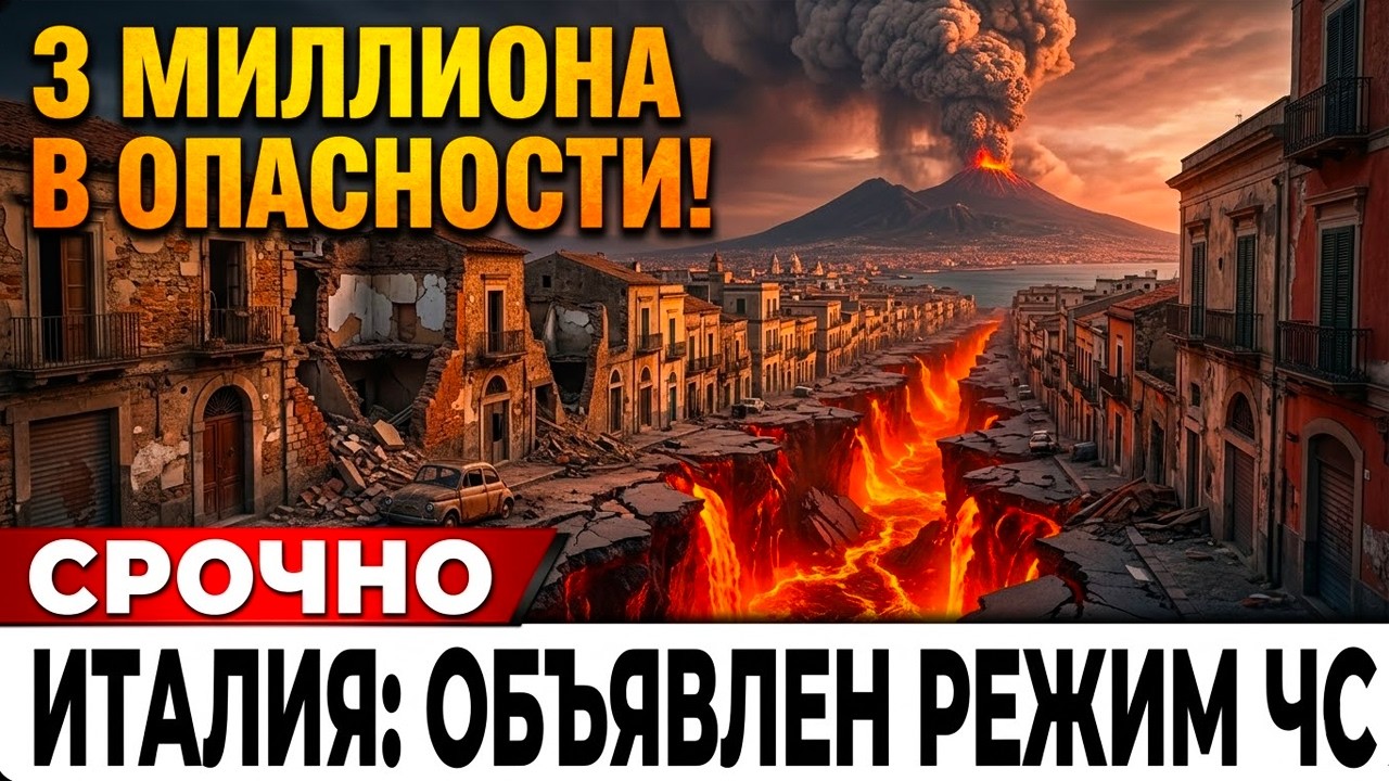 СРОЧНО: Землетрясение 5.9 СКРЫТО! Флегрейские поля ВЗДУЛИСЬ на 161 см: Неаполь ЖДЕТ КАТАСТРОФА!