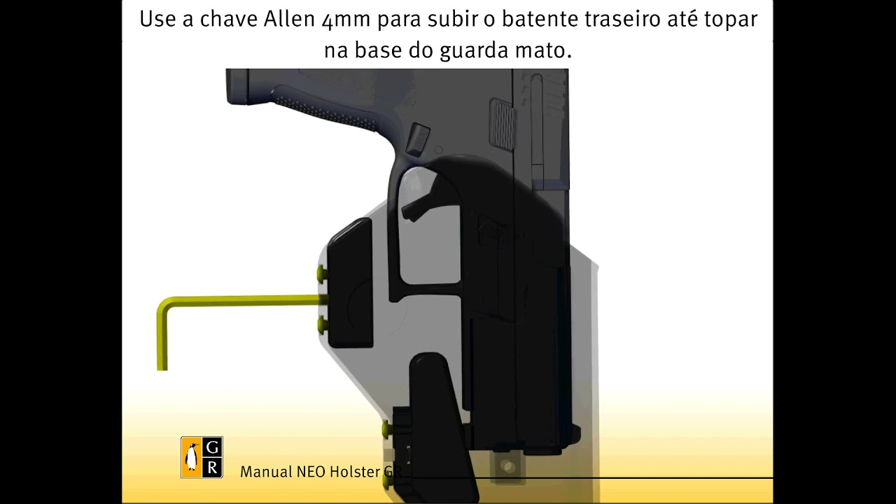 Vídeo Manual NEO Coldre Fechado Universal GR - Português