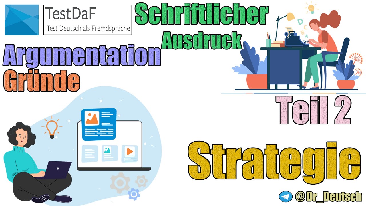 Strategie TestDaF. SA. Argumentation. Gründe + Vor- und Nachteile