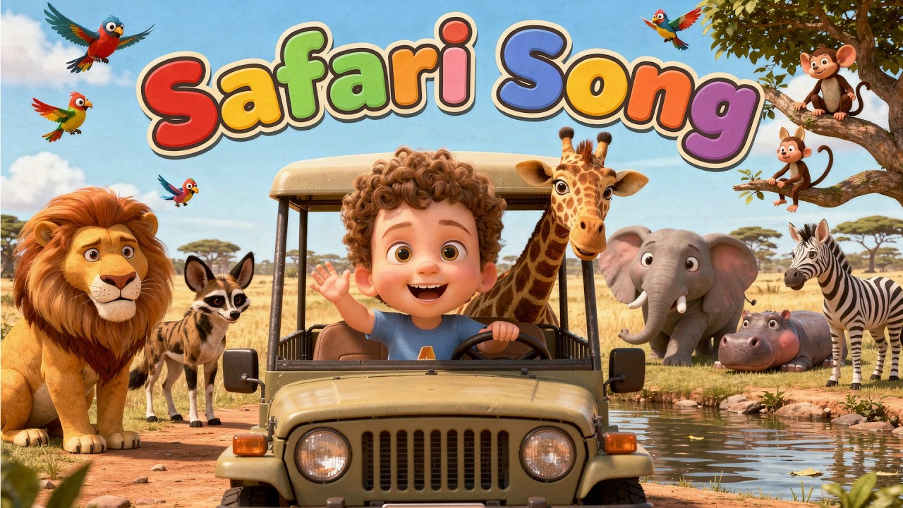 Safari Animal Sounds Song | Animals and Farm Song for Kids - Attiliti TV