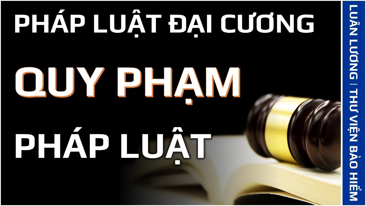 Bài giảng Pháp luật đại cương | Quy phạm pháp luật là gì?
