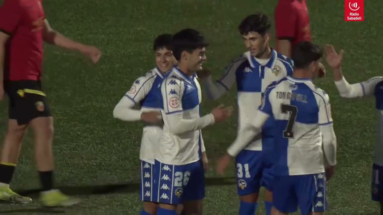 RESUM | CF Ripollet 2-3 CE Sabadell | Copa Catalunya (sisena ronda)