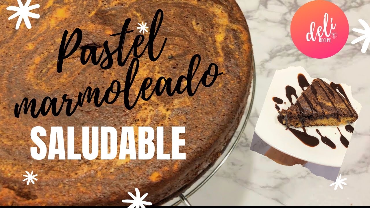 EL MEJOR PASTEL MARMOLEADO SALUDABLE | Sin harina, sin az&uacute;car refinada ni l&aacute;cteos | DELIRECIPE
