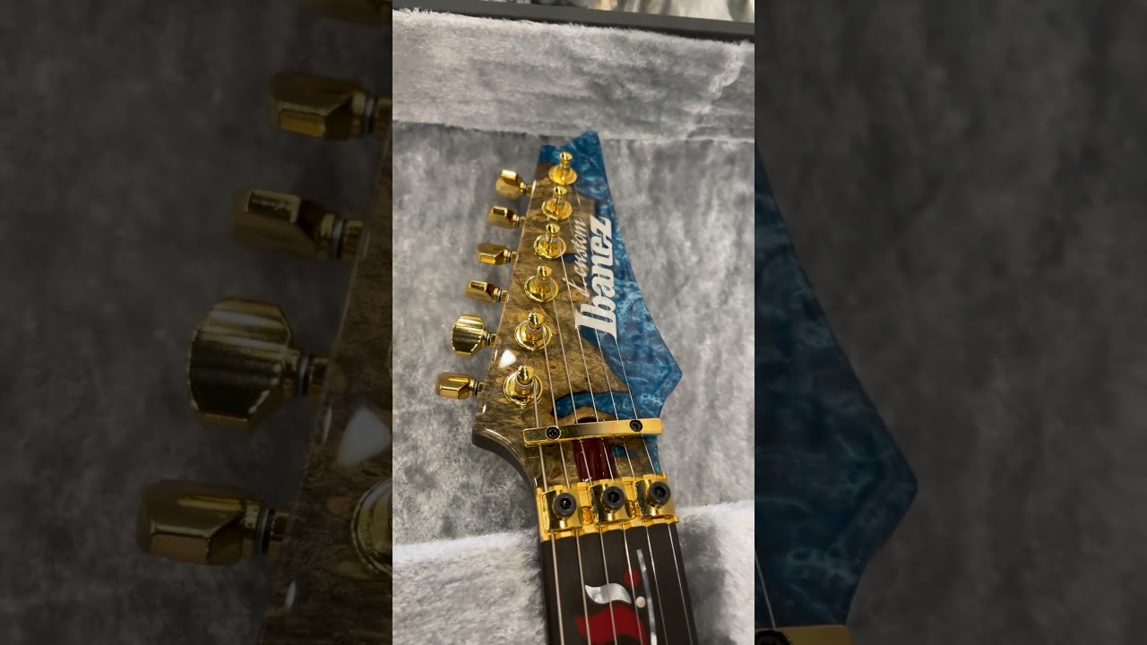 Ibanez JCRGA250 J-Custom United States 250th Anniversary Electric Guitar, Red/Blue Buckeye Burl