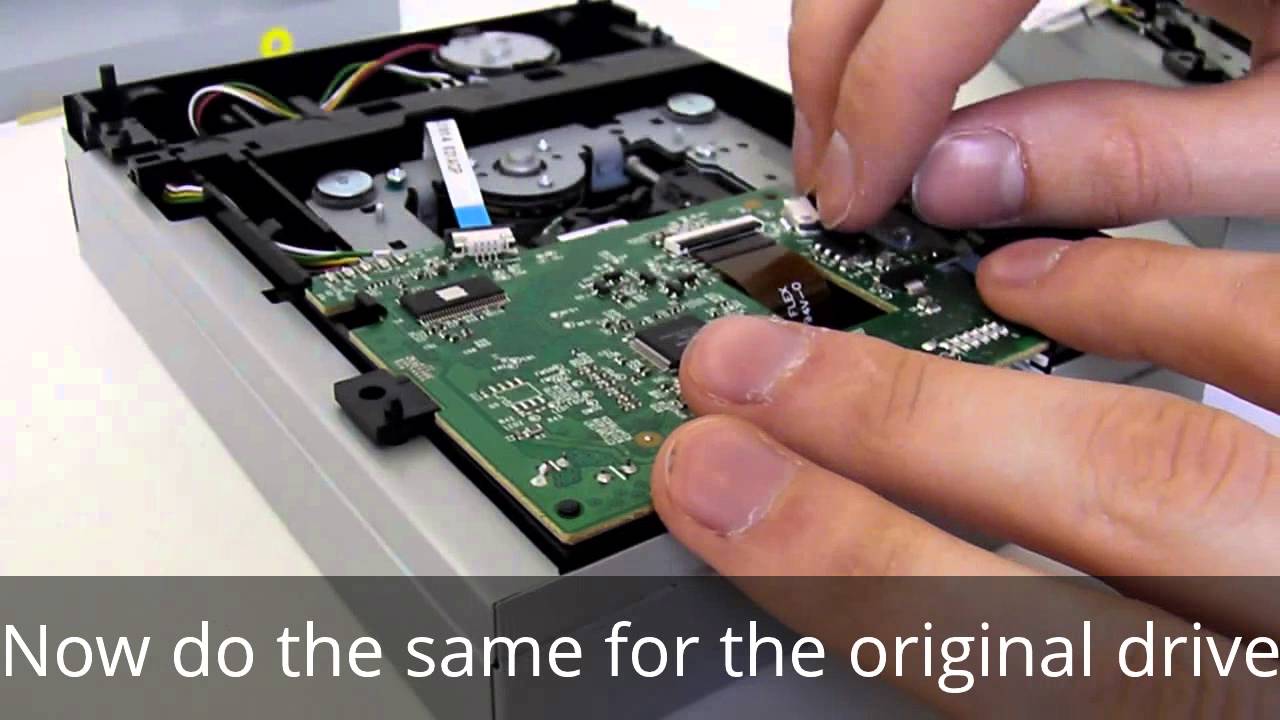 [Xbox 360 Slim]Replace LiteOn DG-16D4S/16D5S DVD-Drive(PCB Swap - Soldering - No Flashing)