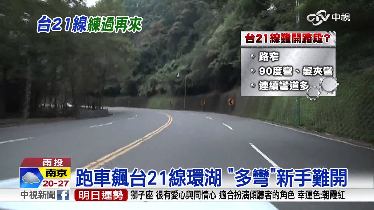 【中視新聞】跑車飆台21線環湖 