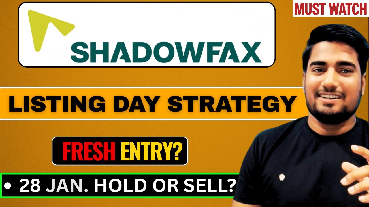 Shadowfax IPO Listing Day Strategy | Hold or Sell? Fresh Entry? | Shadowfax IPO GMP Today