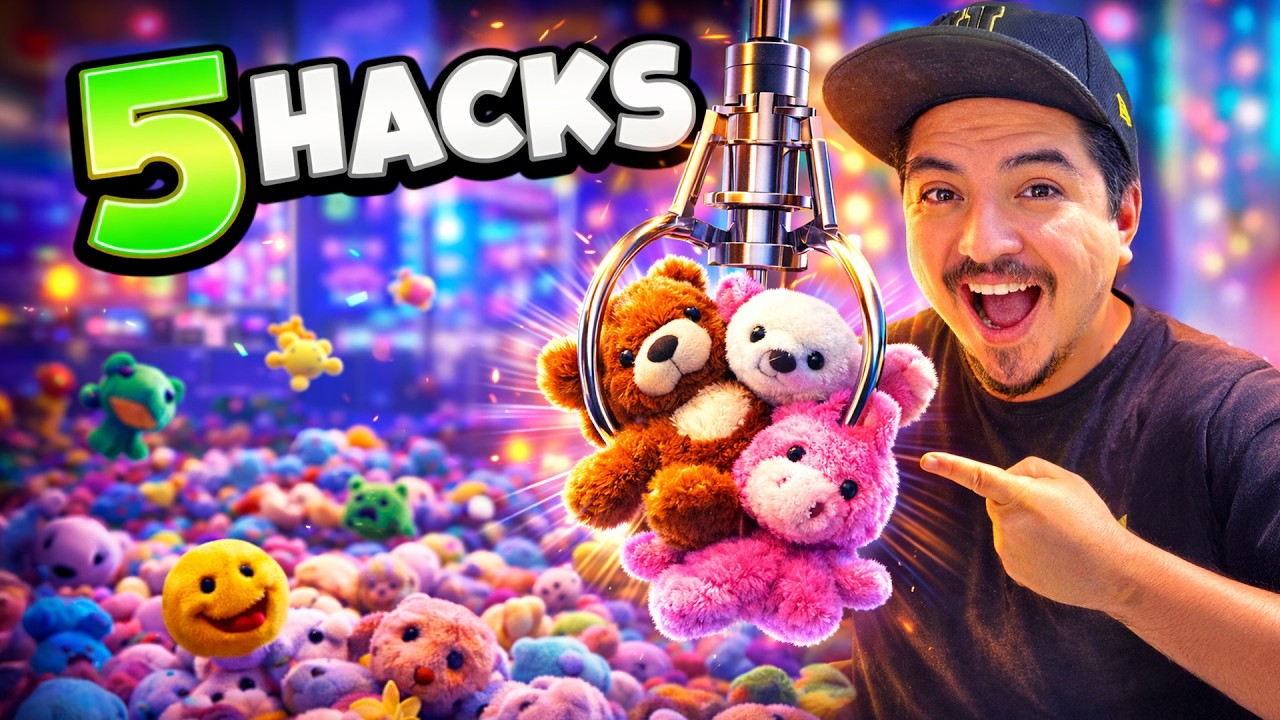 Probando 5 HACKS de Internet para Ganar en la Garra