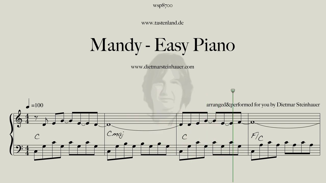 Mandy  -  Easy Piano