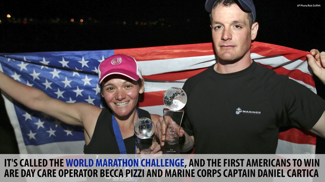 Americans break records for running 7 marathons on 7 continents in 7 days
