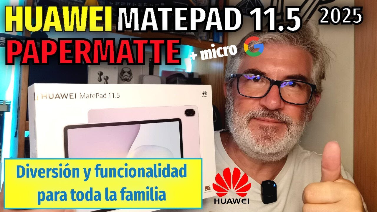 HUAWEI MATEPAD 11.5 PAPERMATTE (2025)  | Versátil y económica. Hará las delicias de toda la familia