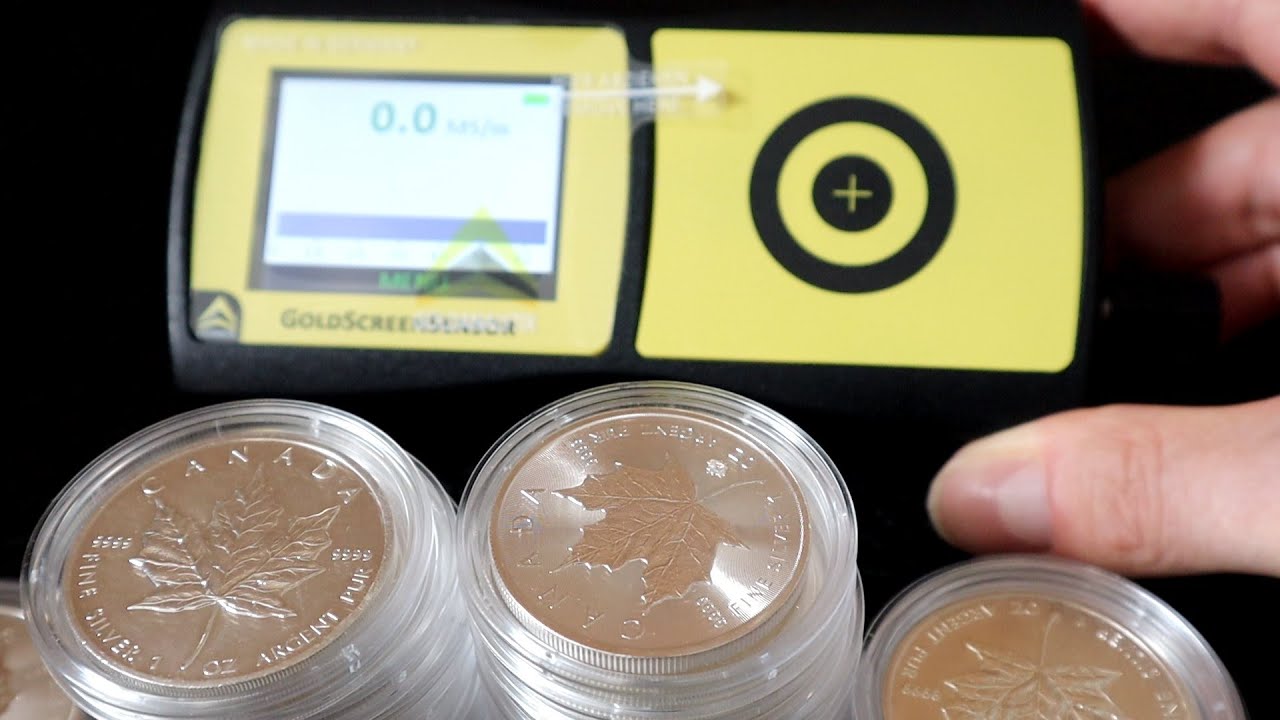 Goldscreensensor Test Goldanalytix Testger&auml;t Silber Maple Leaf Kr&uuml;gerrand Gold Screen Sensor