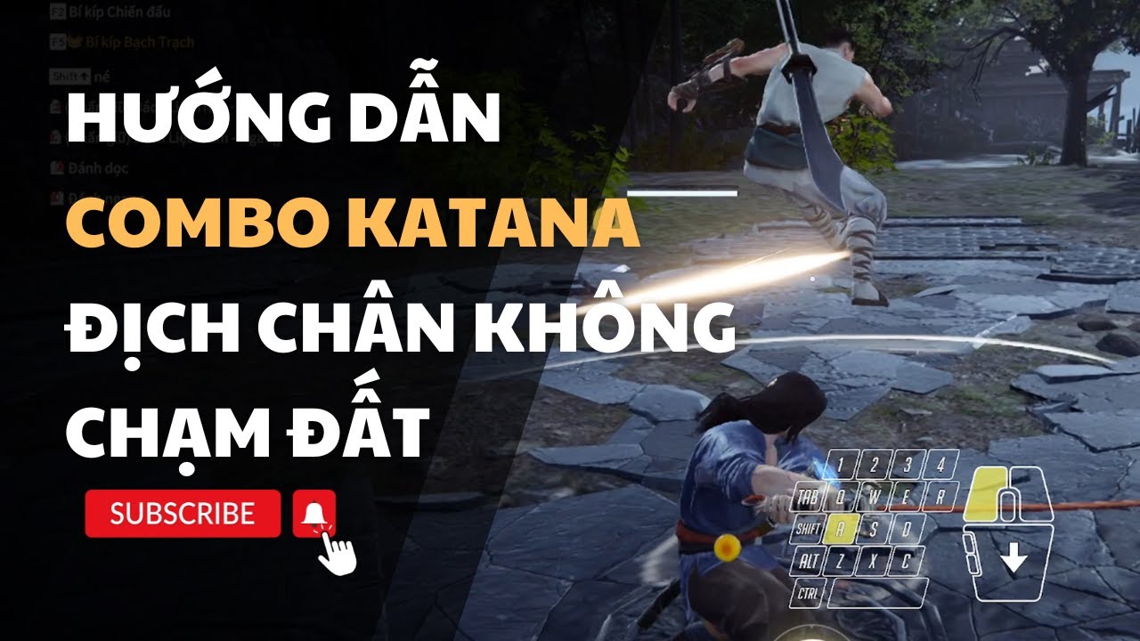 Naraka BladePoint: Hướng dẫn c&aacute;c combo Katana (Th&aacute;i Đao), địch ch&acirc;n kh&ocirc;ng chạm đất #naraka #games
