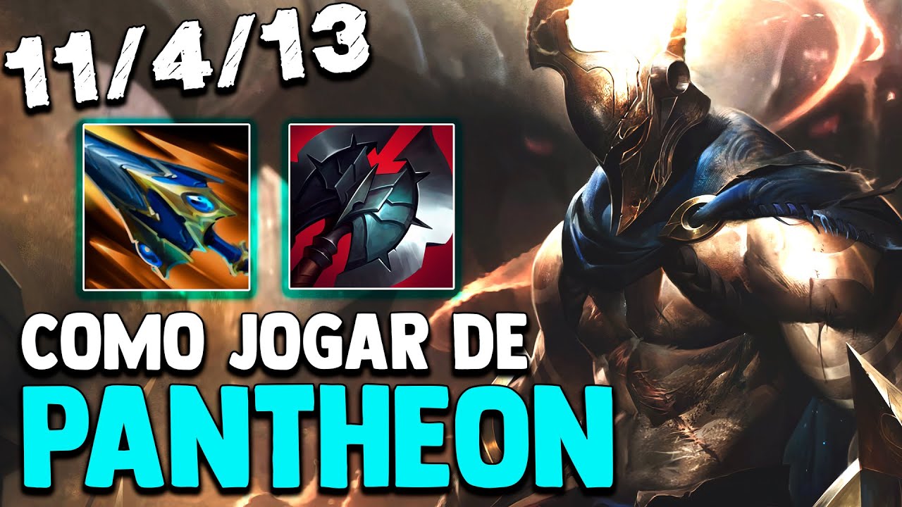 COMO JOGAR DE PANTHEON JUNGLE! - RUNAS, BUILDS, COMBOS, DICAS E MAIS!! - League of Legends