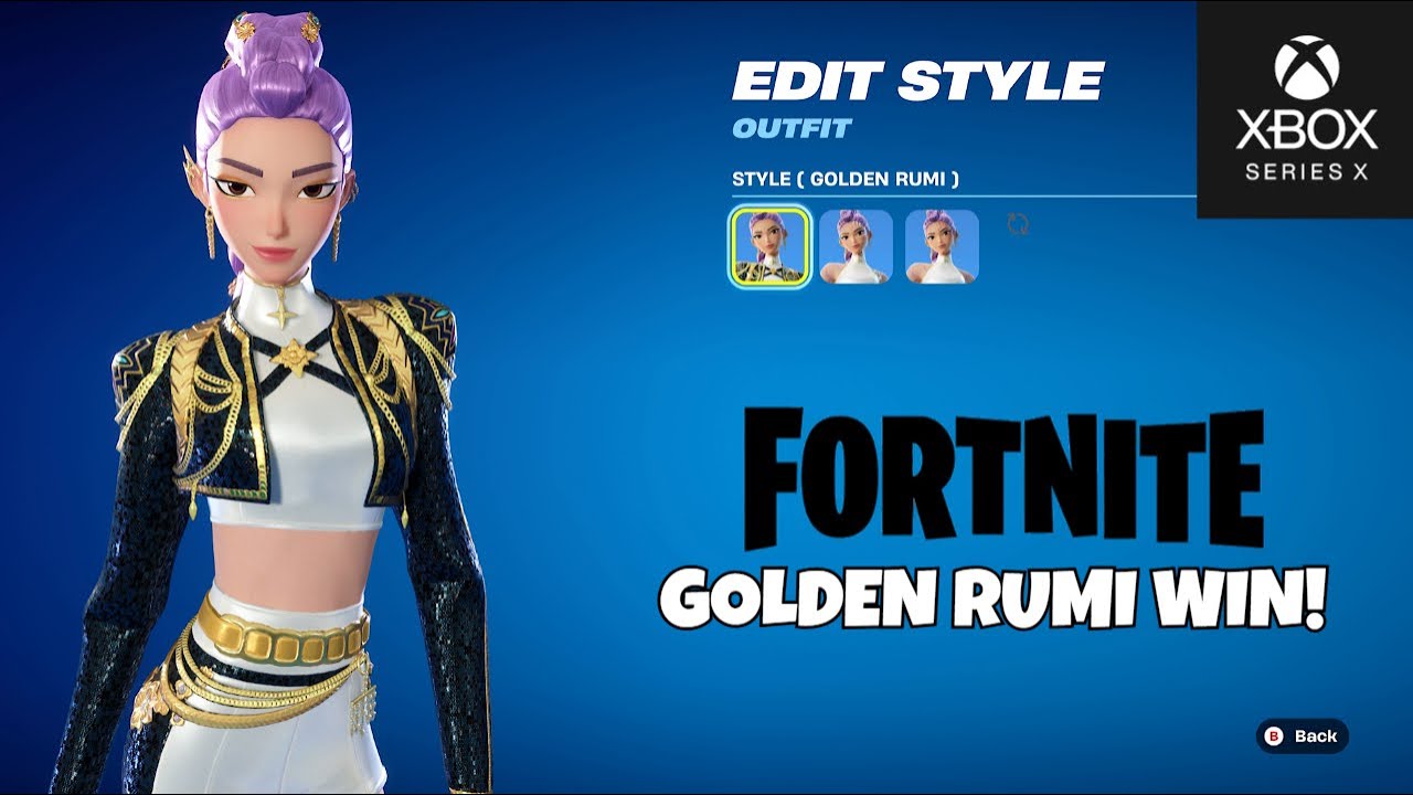 FORTNITE  GOLDEN RUMI WIN! XBOX CHAPTER 7 SEASON 1