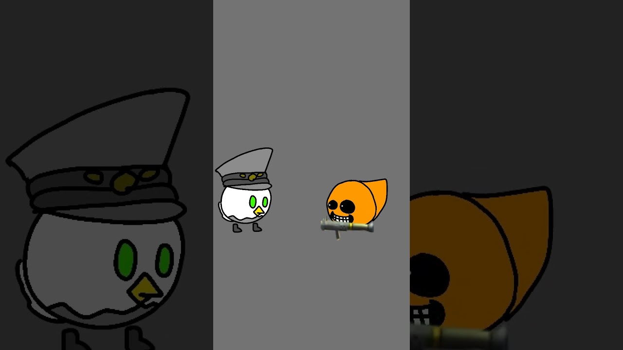 chicken gun killed emojicatorange #chickengun #shorts