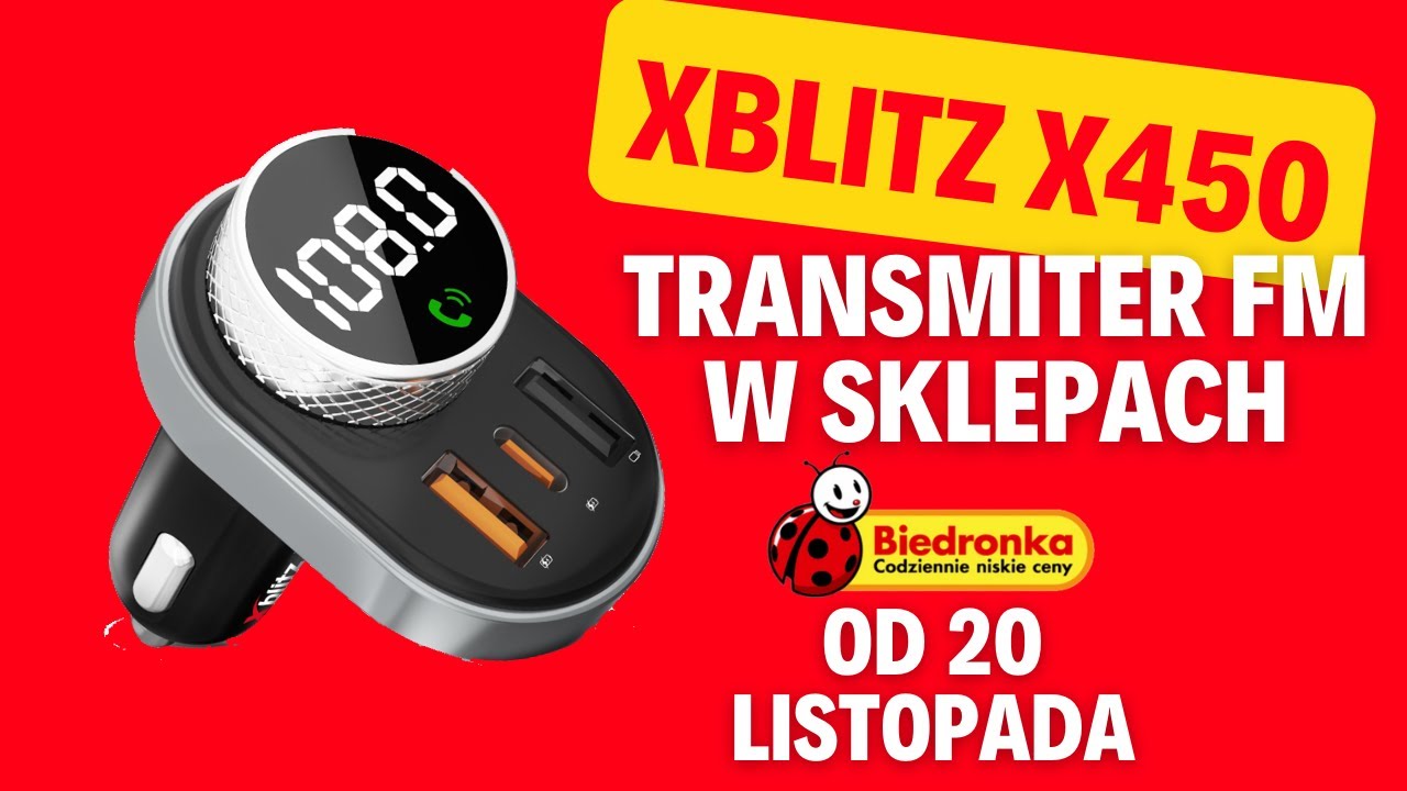 XBLITZ X450-transmiter fm którego potrzebujesz