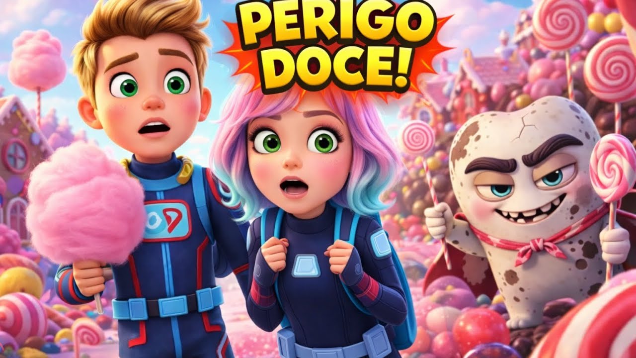 PERIGO DOCE! 🍭⚠️ | Mundo dos Doces | Música Infantil Educativa!