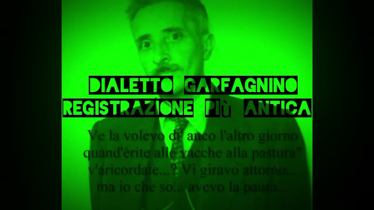 Dialetto Garfagnino antico