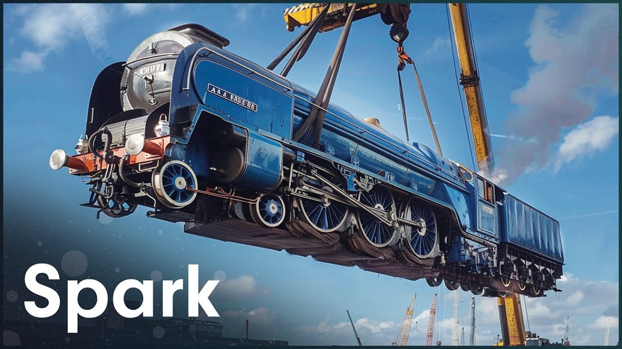 How To Move A 94-Tonne Steam Train Across The Ocean