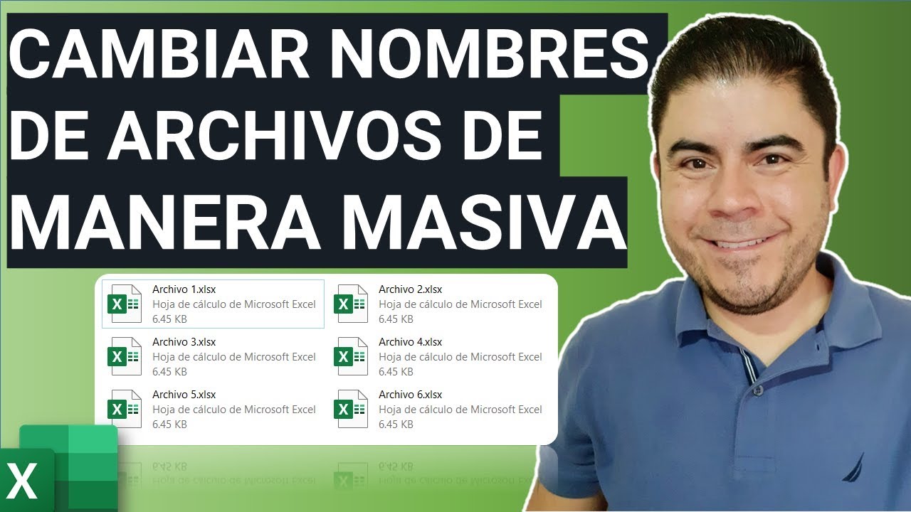 Cambiar nombres de archivos de manera masiva desde Excel usando VBA y macros