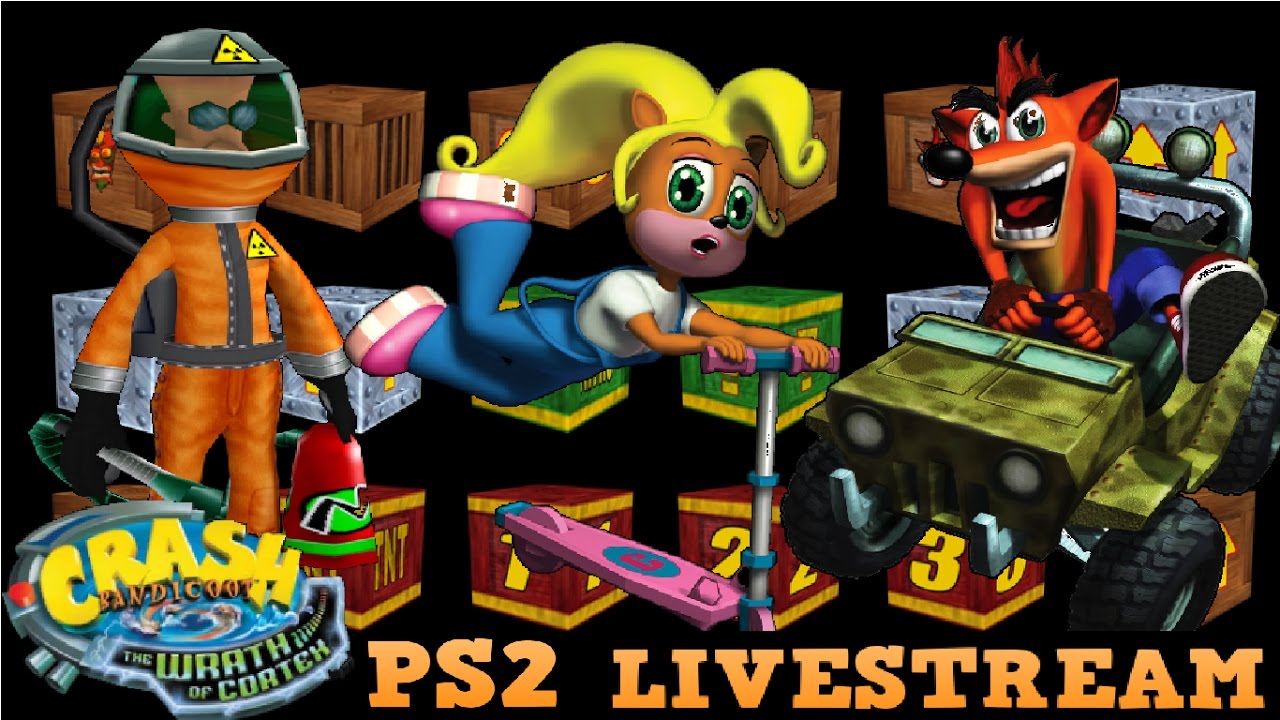 (SKIP FIRST 5 MINS) Crash Bandicoot The Wrath Of Cortex PS2 Gameplay PART 4 100% Run