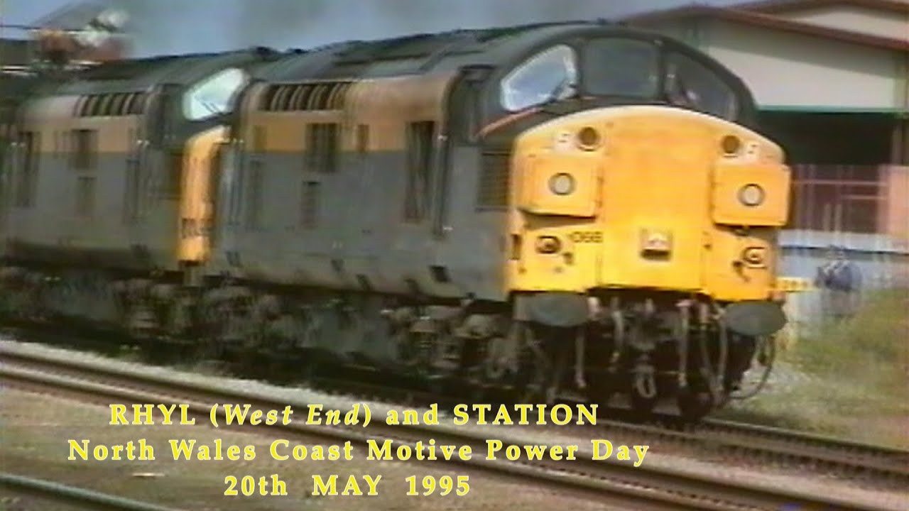 BR in the 1990s North Wales Coast Motive Power Day 1995 Rhyl Station on 20th May 1995
