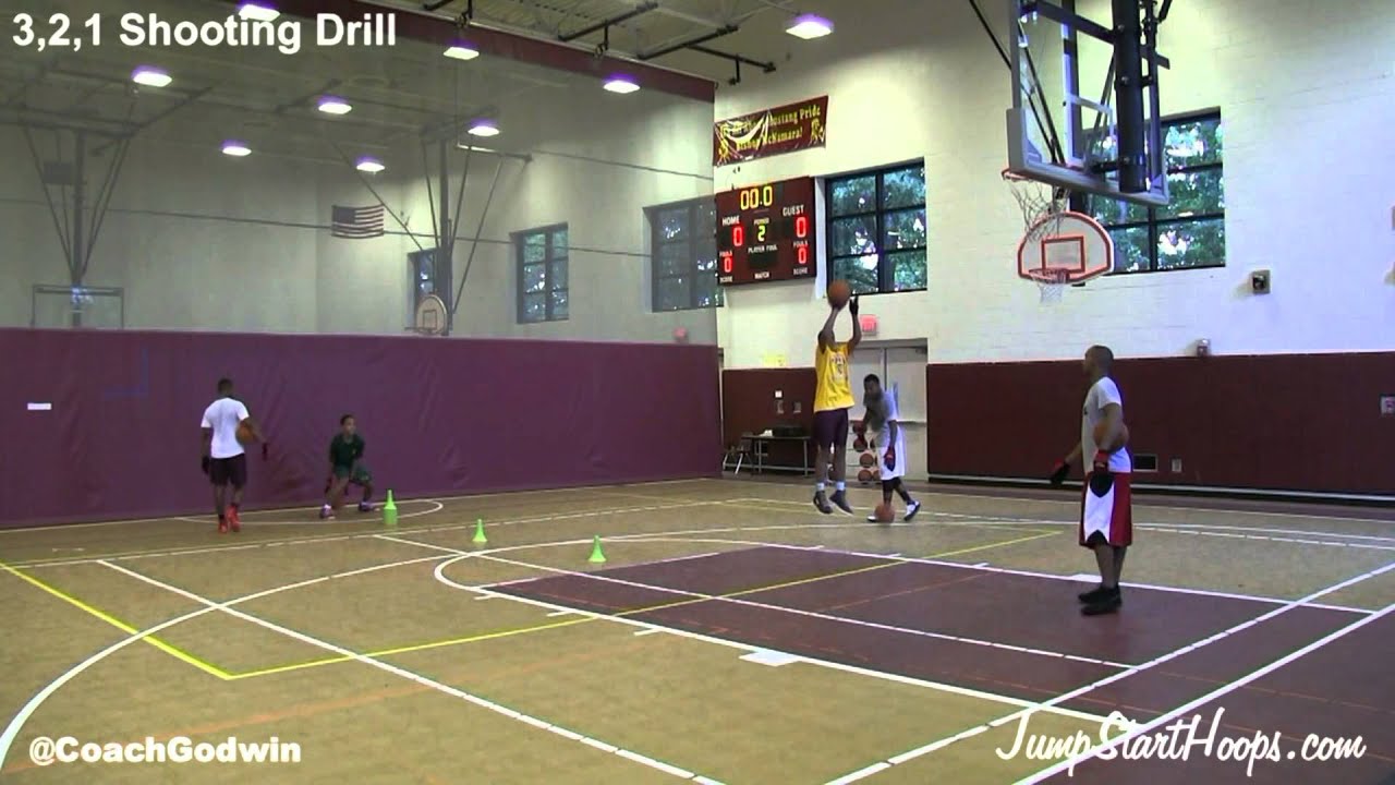 3,2,1  STEP BACK Shooting Drill: Coach Godwin Ep: 144