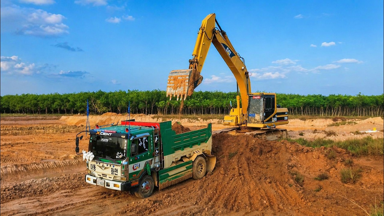 Iron Beast Works Presents CAT Excavator Heavy Loading Action