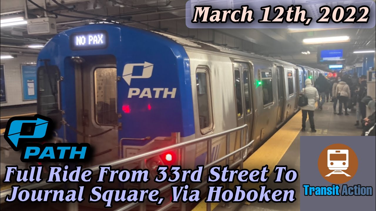 ᴴᴰ PATH Train full ride from 33rd Street to Journal Square via Hoboken
