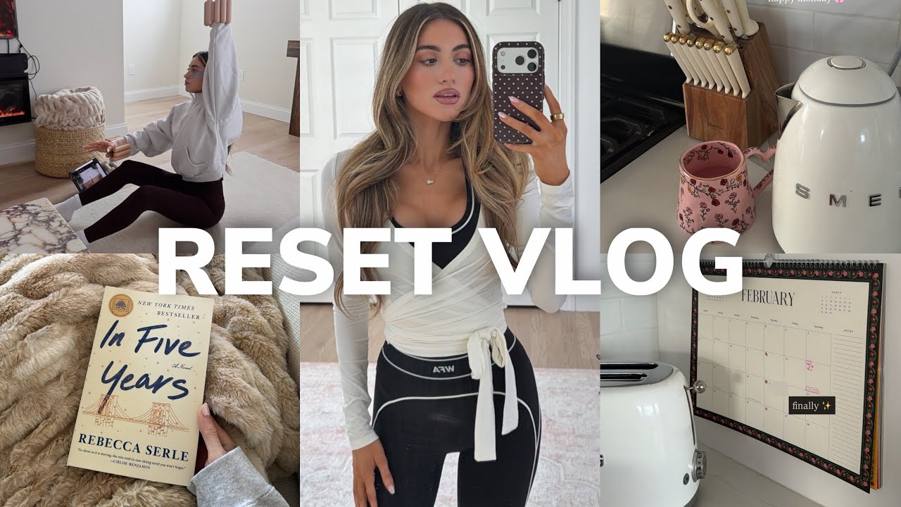SUNDAY RESET VLOG ❥ healthy habits, working out, mini glow up & journaling